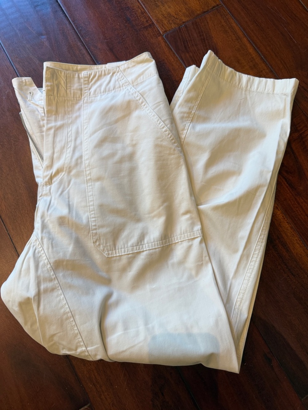 rag & bone White Barrel Leg Trousers